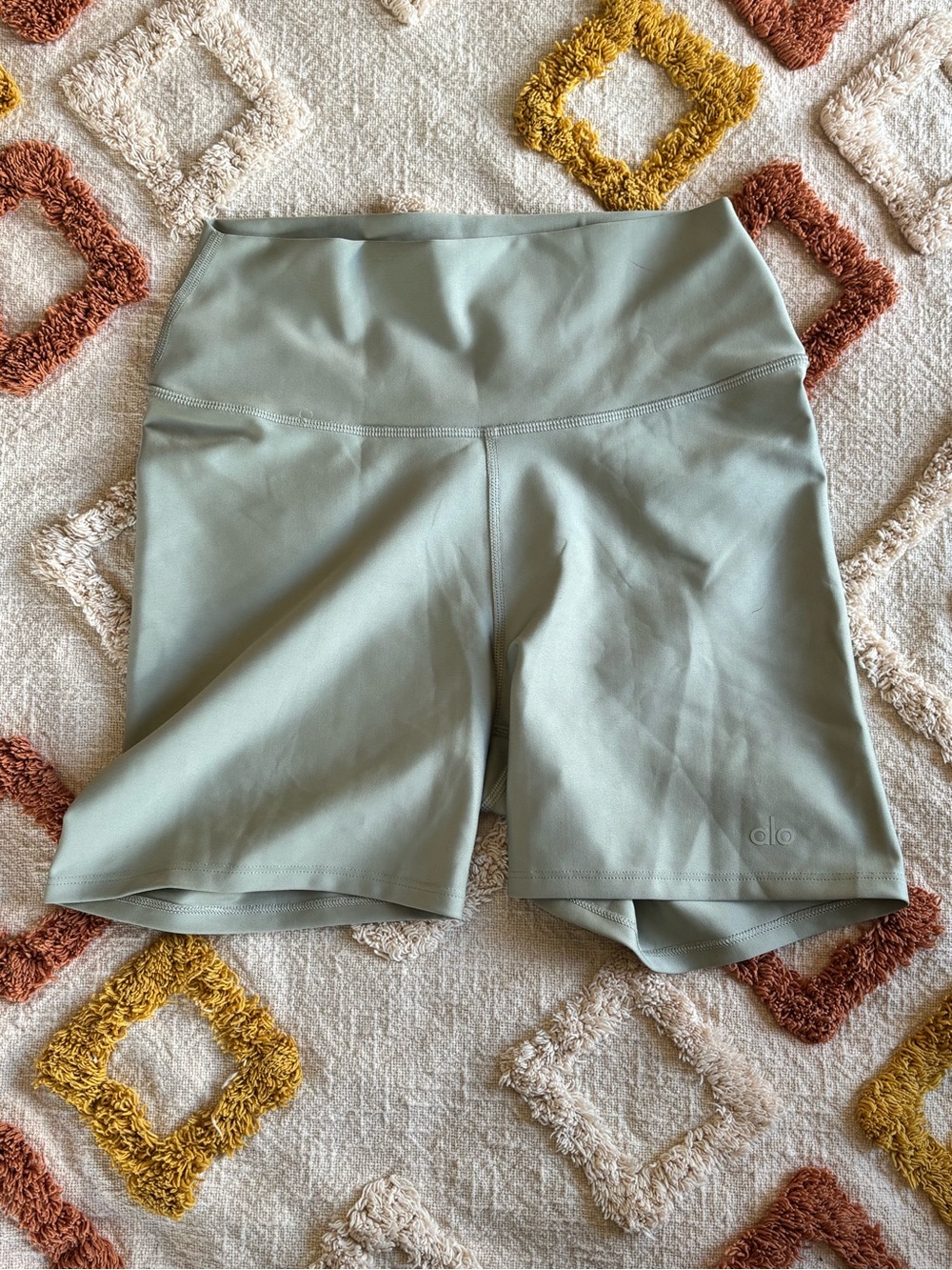 ALO Yoga High-Waist Bike Shorts — Sage